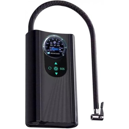 Kannettava ilmapumppu autoon, moottoripyörään, polkupyörän renkaisiin ja urheilupalloihin, mini-ilmapumppu