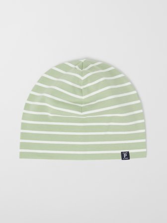 Jerseymütze gestreift - 56|58 - kinderbekleidung - green - Polarn O. Pyret