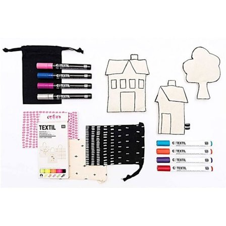 Tekstiilihuopakynä 3 mm - fluoresoiva oranssi