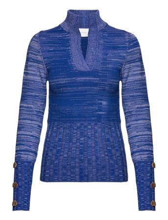 Lania Knit Turtleneck Blue Hosbjerg