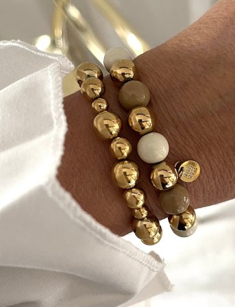 Bud to rose Brea Elastic Bracelet - Gold - ONE SIZE