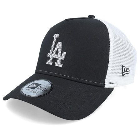 New Era - MLB Noir trucker Casquette - Los Angeles Dodgers Seasonal Infill Black/White Trucker @ Hatstore