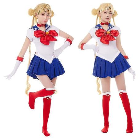 Sailor Moon Costume Outfit Dam Tsukino Usagi Cosplay Uniform Halloween Fancy Dress S