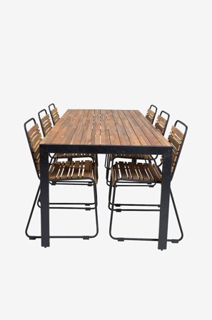 Venture Home - Matgrupp Bois med 6st matstolar Bois - Natur - Matgrupper - Från Homeroom