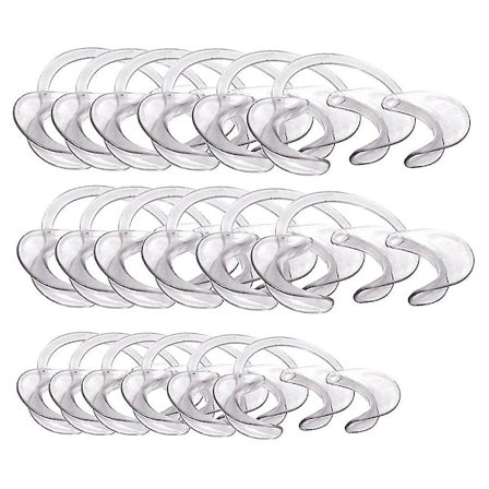 18 stk. mundstykker til Speak Out spil, dentale kindtilbagetrækkere, læbeåbnere til 6 børn og 12 voksne, til sjovt spil Speak Out spil eller Watch 