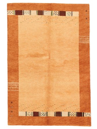 Gabbeh Indo Fine Rug Modern Orange/Brown (Wool, India)
