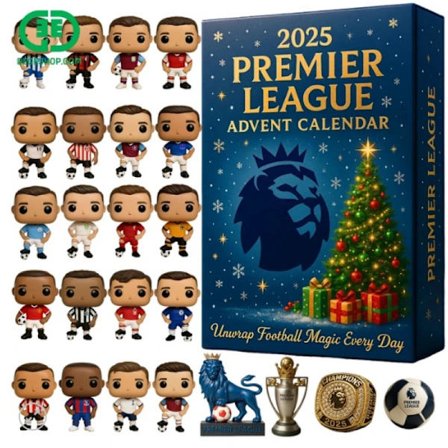 Premier League Adventskalender med Overraskelsesdekorationer