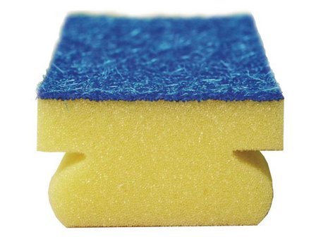 HYGIENTEKNIK Rengöringssvamp med grepp Blå - Lyreco - Städ och hygien - Städredskap - Svampar och skurblock
