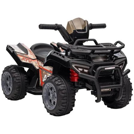 Rootz børne-elkøretøj - Mini Elektrisk Quad - Børnemotorcykel - Elektrisk Quad til 18-36 måneder - Sort - 70 x 42 x 45 cm