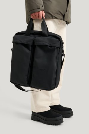 Tretorn Wings Shoulder Tote — Waterdichte Tas Dames/Heren — Zwart | Bovenkleding, Regenlaarzen, Jassen & Regenkleding voor Dames, Heren & Kinderen