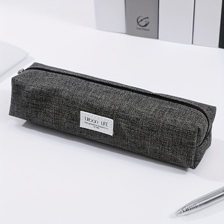 Lille og let penalhus med enkelt lynlås i ensfarvet, simpelt og elegant, egnet til alle slags mennesker (LGL)