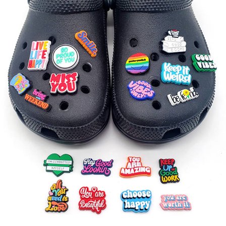 Sko Berlocker, Sko Berlocker för Sko Dekoration, Berlock för 20st Crocs Skor, Födelsedagspresent