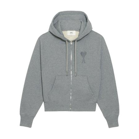 Ami Paris, Zip-throughs Szary, unisex, Rozmiar: L