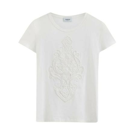Dondup, T-Shirts Wit, Dames, Maat:S
