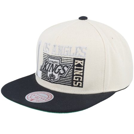 Mitchell & Ness - NHL White snapback Caps - Los Angeles Kings Speed Zone Vintage Off White/Black Snapback @ Hatstore