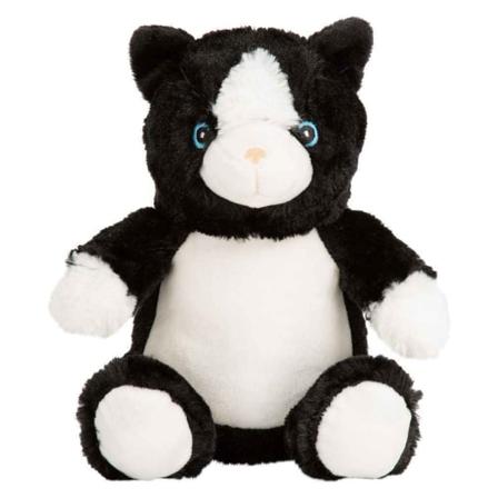 Mumbles Cat Plyschleksak M Svart/vit
