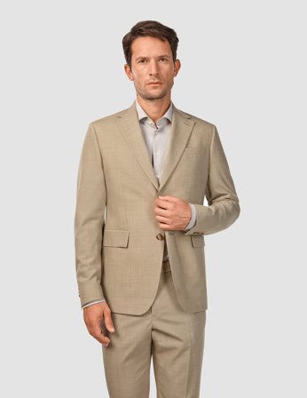 Shaping New Tomorrow - Tech Wool Blazer - Sand - Slim Fit - Herre - Størrelse S