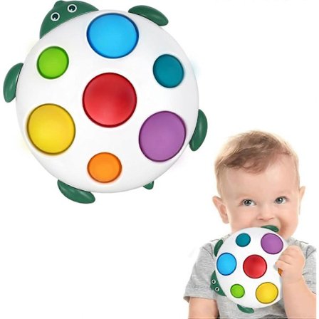 Baby Silikon Dimple Aktivitetsbrett, 6-12 Måneder Baby Sensorisk Leke, 1 År Gammel Tidlig Utdanning Småbarn Baby Leke, 6 Måneder og Oppover Fidget 