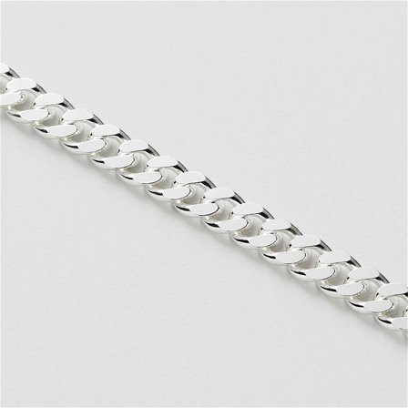 Curb Armband 21 cm - STERLINGSILBER