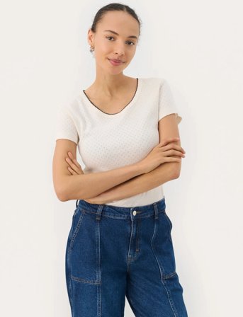 Part Two Tullepw Ts - Cream - M