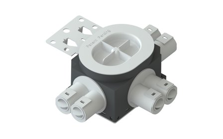 R-Line Veggboks 1,5 m/stenderfeste 6-løp 16/20mm Stående