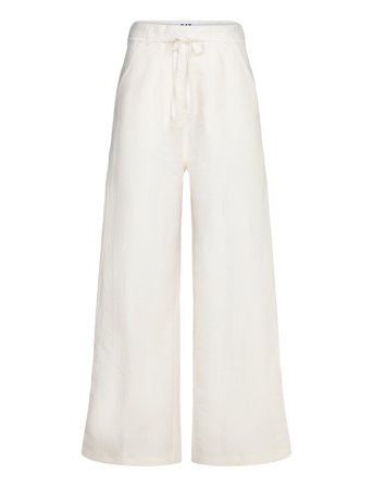 Terri - Solid Linen Bottoms Trousers Wide Leg White Day Birger Et Mikkelsen