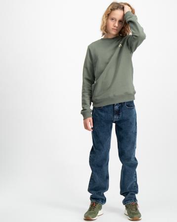 Calvin Klein REG. STRAIGHT VISUAL BLUE BLACK Blau Jeans Jungen - Kidsbrandstore