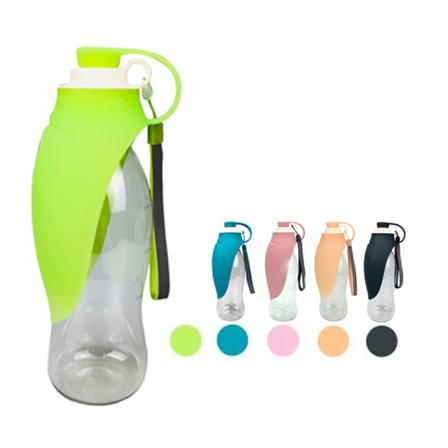 Bärbar Hundvattenflaska Vattenkopp För Utomhusbruk För Husdjur Black 580ml