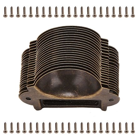 20 stk Filnavnkort Filkabinett Håndtak Etikettholder Antik Skuff Etikett Trekk Kabinett Ramme Hånd