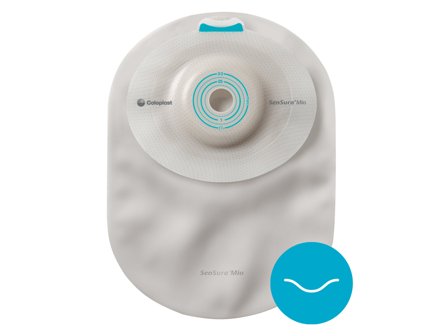 Coloplast SenSura Mio Convex Ligth 1-delt lukket pose, 165250, Kleberkobling, hullstørrelse 10-23 mm, maxi, 10 stk.