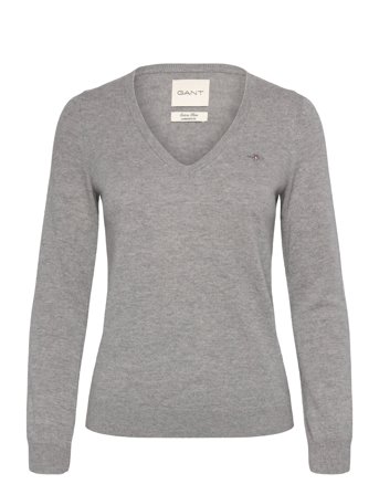GANT | Extrafine Lambswool Blend V-Neck | XL