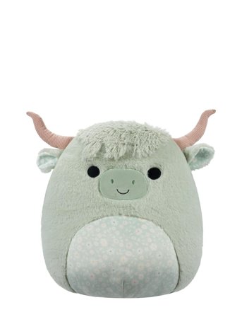 Squishmallows Squishmallows 40 Cm P18 Fuzz A Mallows Iver Highland Cow - Green - 40 cm