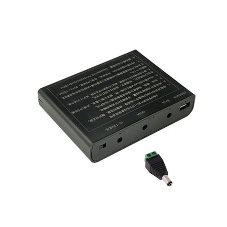 USB till DC 12V Utgång 6x 18650 Batterier UPS DIY Power Bank Box Laddare för Mobiltelefon WiFi Router LED-Lampa Säkerhetskamera