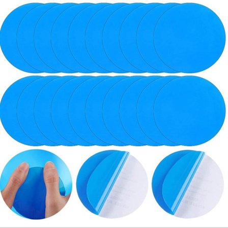 20-styks pakke - Swimmingpool klistermærker - Swimmingpool reparation - Blå - PVC materiale - 7,5*7,5 cm