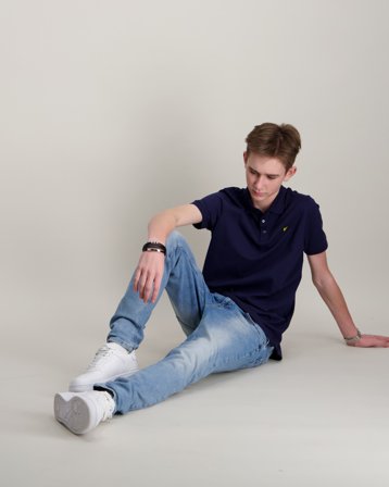 Lyle & Scott Plain Polo Shirt Bleu Polos Garçon - Kids Brand Store