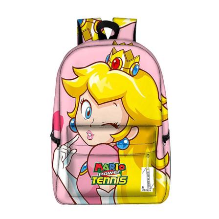 Super Mario Bros Ryggsäck Barn Prinsessan Peach Pojkar Flicka Ryggsäck Tonåring printed skolväska Studentbokväska Herr Dam Ryggsäck Mario-7