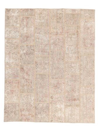 Patchwork Vloerkleed Handgeknoopt 200X248 Oranje/Bruin Perzië/Iran