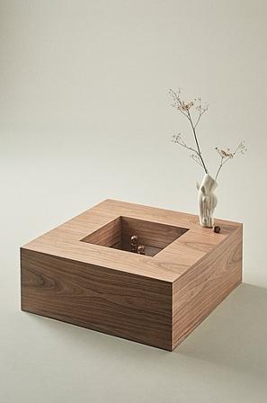 Jotex - Soffbord 90x90 Cm MDF Valnöt BARTOLO - Köp Soffbord hos Jotex