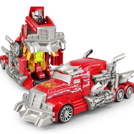 Elektronisk Deformation Musik Bil Cool Ljus Transformation Trailer Robot Fordon Leksaker