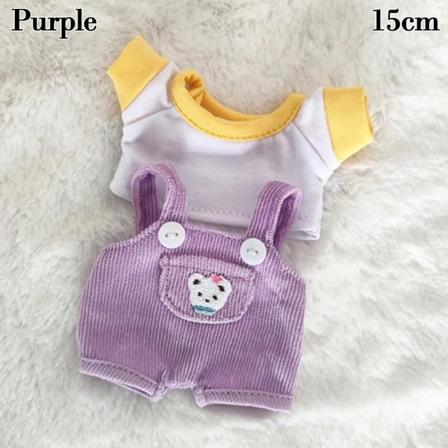 1 Set 20cm Dockkläder Mode Bomullsbyxor LILA 15CM Purple 15cm