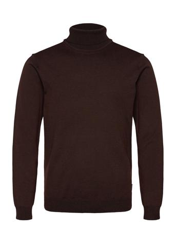Bhbruton Roll Neck Knit Noos Blend Brown