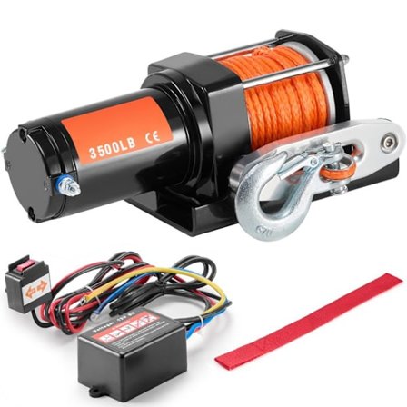 Elektrisk Winch-Duoku-12 V DC-3500 lb-ATV/UTV Træk-Snor 39 ft-Guide-IP55 Tæthed-Trådløs Fjernbetjening-til Båd