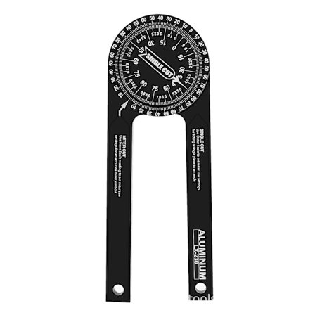 Geværsav Vinkelmåler | 7-tommer Aluminium Vinkelmåler Vinkelsøger Med Præcisionslaser- Indvendig & Udvendig Vinkelmåler Til Tømrere, VVS'ere Og