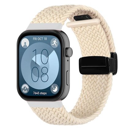 Flätat armband för HUAWEI Watch Fit 4 Pro-rem Magnetisk nylon Solo Loop Armband för Smartwatch Huawei Watch Fit 4/3-remmar