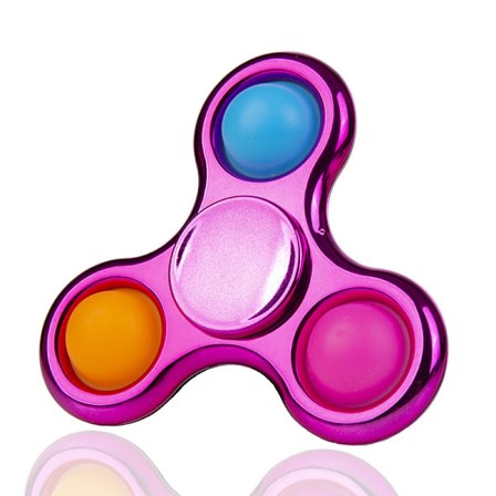 Pop Fidget Spinner, Enkel Sensorisk Fidget Spinner Leksak Tryck Pop Bubbla Spinner Leksak för Stressreducering och Ångestlindring Handleksak för Barn 