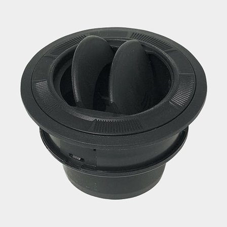 Varmluftsmunstycke till värmare, Ø55 mm, plast, svart