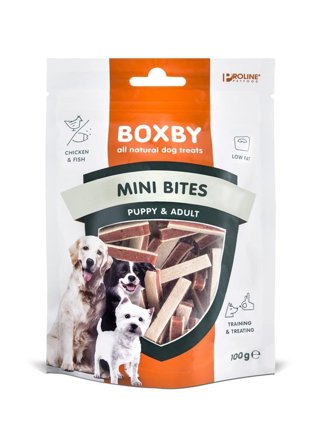 Boxby Mini Kylling og Fisk Biter - 100g