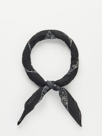 John Henric Men's Schwarzes Bandana Paisley Size Onesize