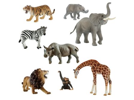BULLYLAND Vilda djur Afrika 8/fp - Lyreco - Skola och förskola - Lekmaterial - Lekfigurer - Djur