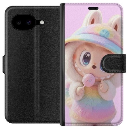 Yhteensopiva Lompakkokotelo Google Pixel 10a Monsteri pupunukke vinyylihahmo hauskoilla ilmeillä